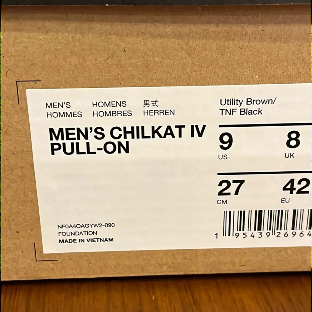 The North Face Chilkat IV Pull On Boots Snow Winter Waterproof Brown Mens Size 9